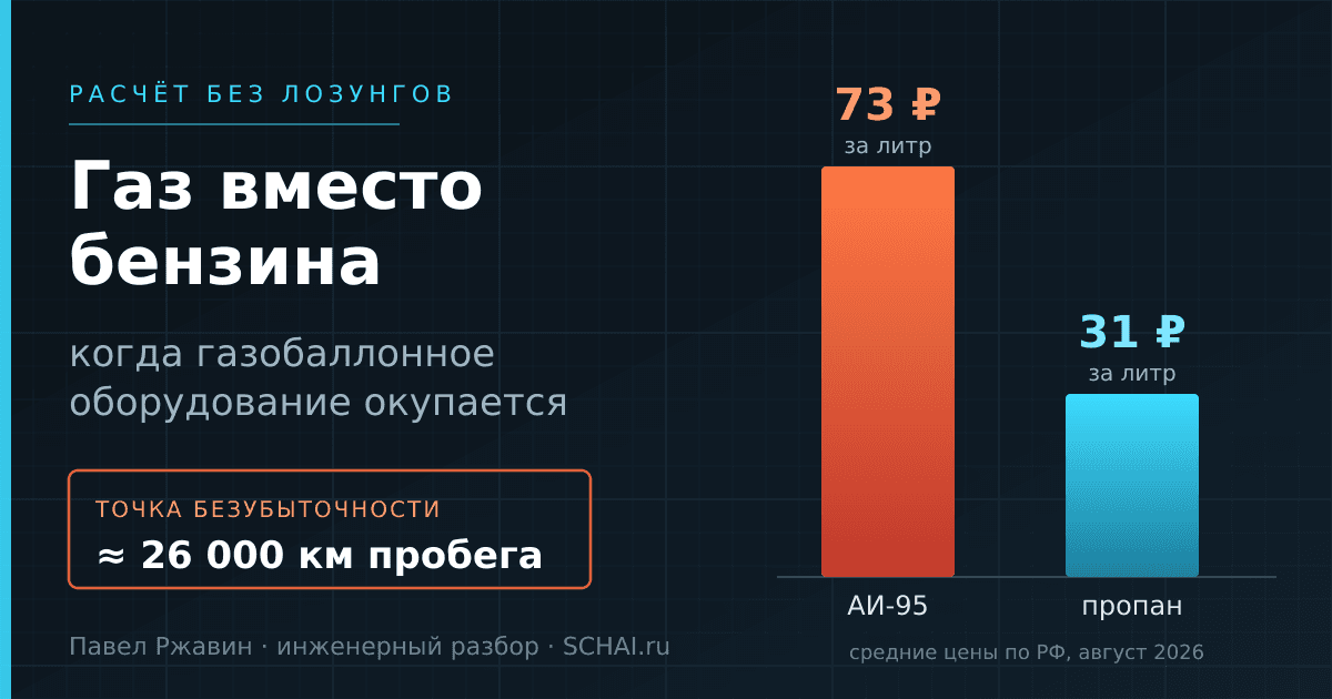 Газ вместо бензина: когда газобаллонное оборудование окупается, а когда нет