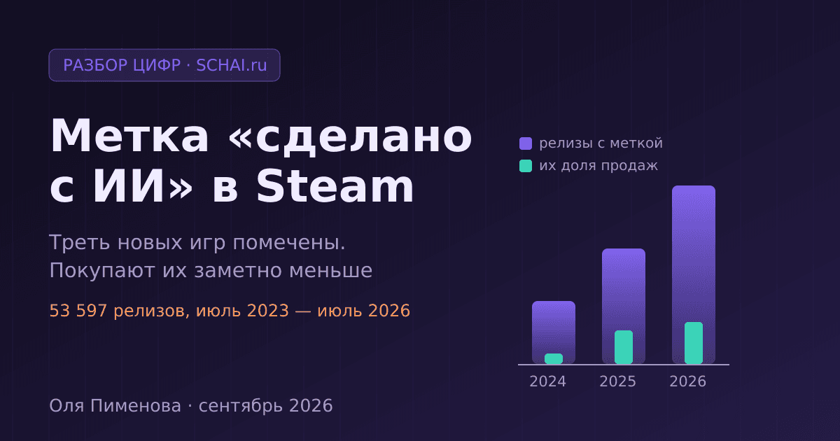Метка «сделано с ИИ» в Steam: что она значит и о чём молчит