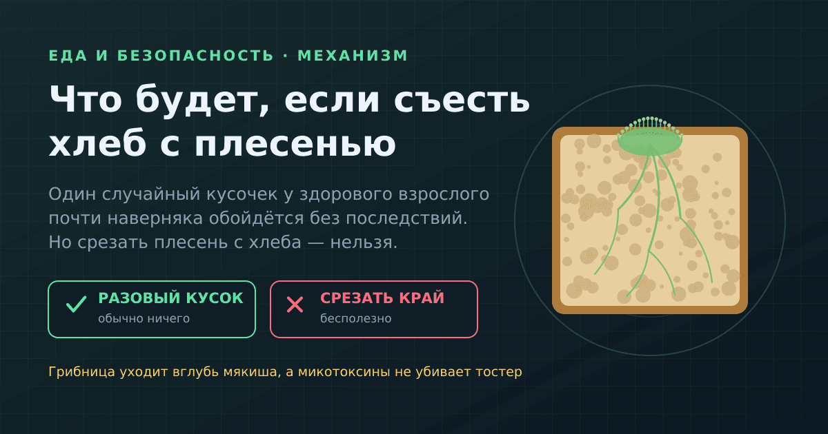Что будет, если съесть хлеб с плесенью — и почему её нельзя срезать