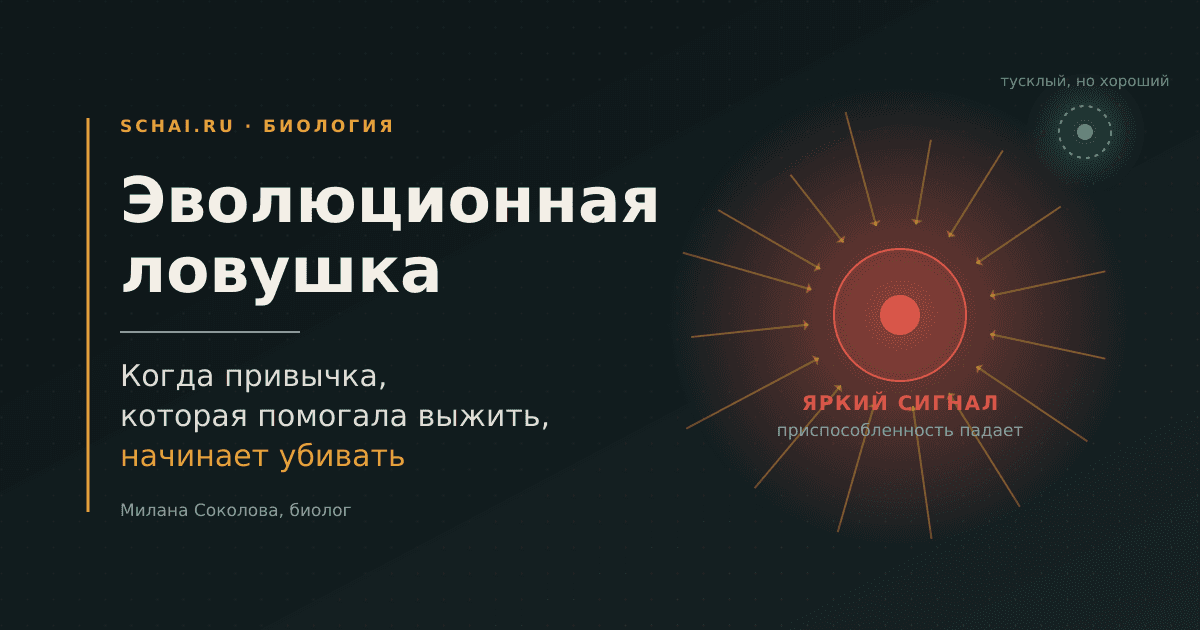 Эволюционная ловушка: когда старое правило начинает убивать