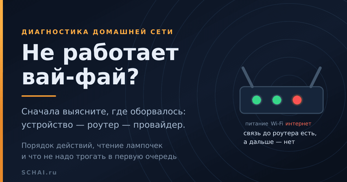 Что делать, если не работает вай-фай: диагностика по шагам