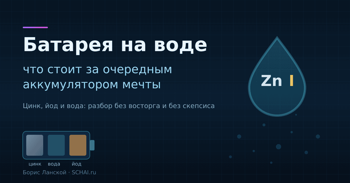 Батарея на воде: что стоит за очередным аккумулятором мечты