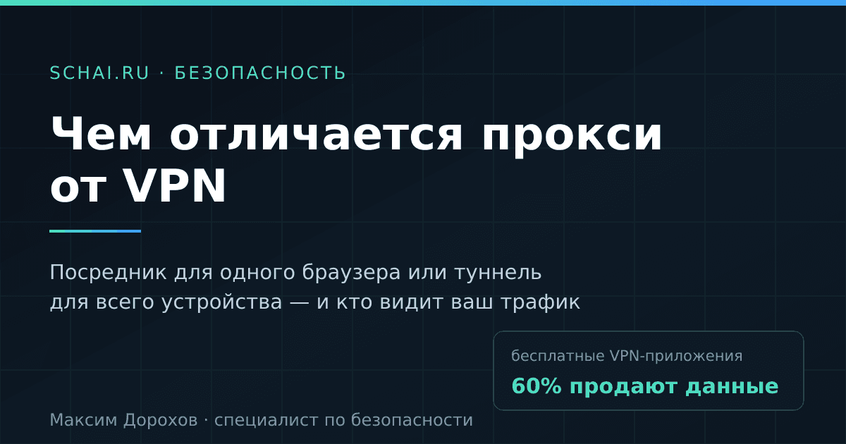 Чем отличается прокси от VPN: как это устроено и чем рискует пользователь