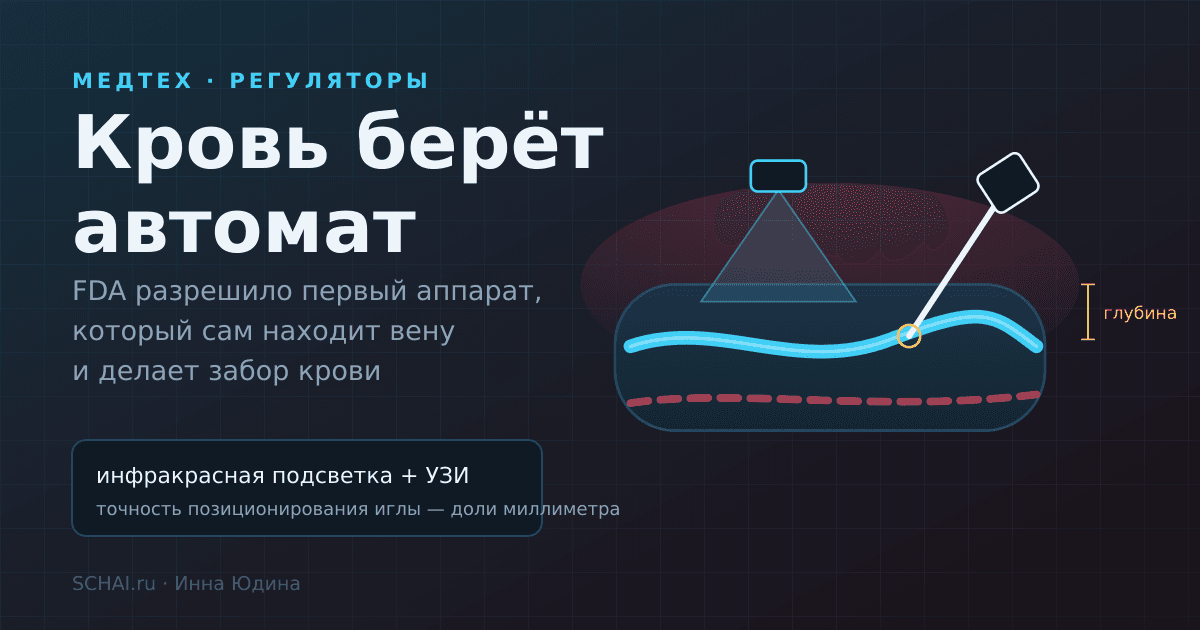Кровь берёт автомат: что одобрило FDA и что это меняет для пациента