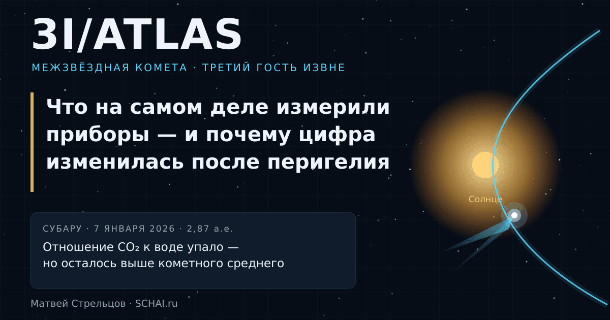 3I/ATLAS: последние новости о межзвёздной комете — что реально измерили приборы