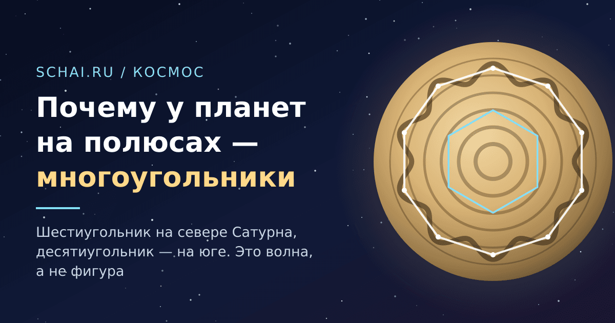 Почему на Сатурне шестиугольник, а теперь ещё и десятиугольник
