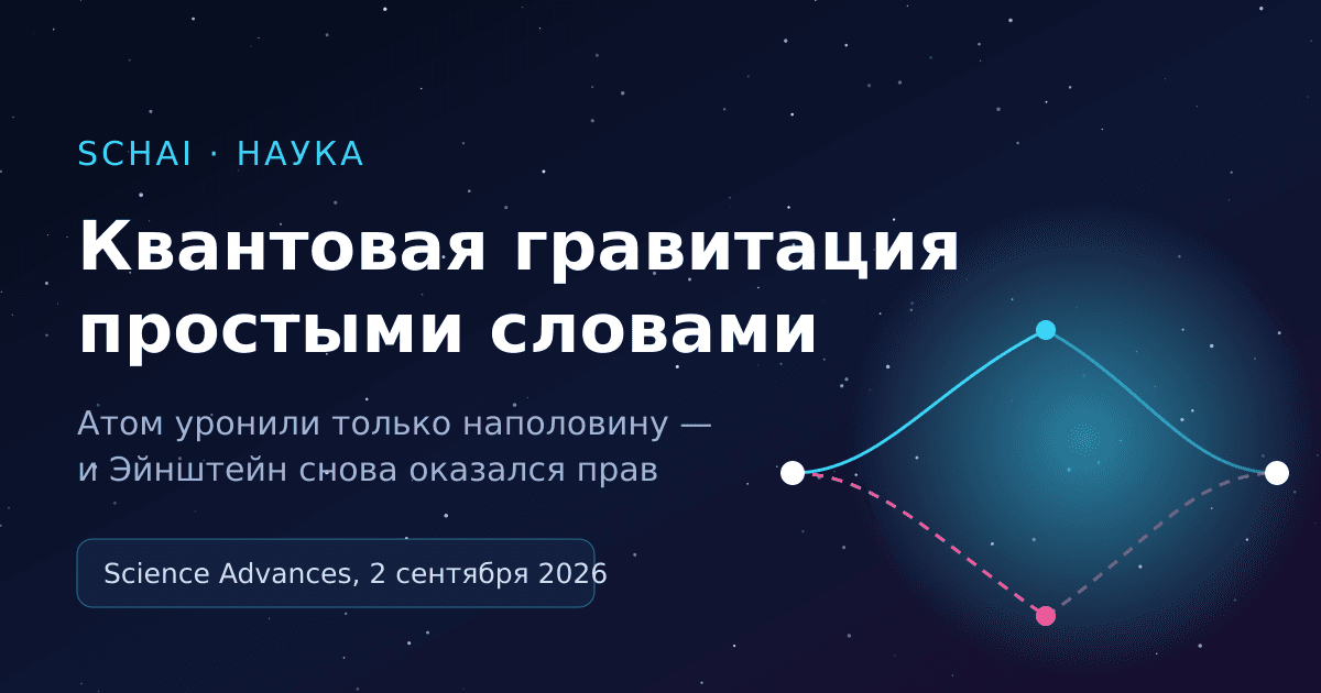Квантовая гравитация простыми словами: что на самом деле сделали физики с падающим атомом