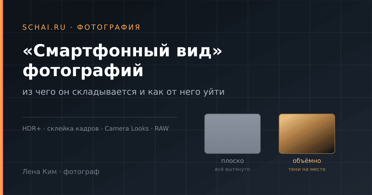 «Смартфонный вид» фотографий: из чего он складывается и как от него уйти