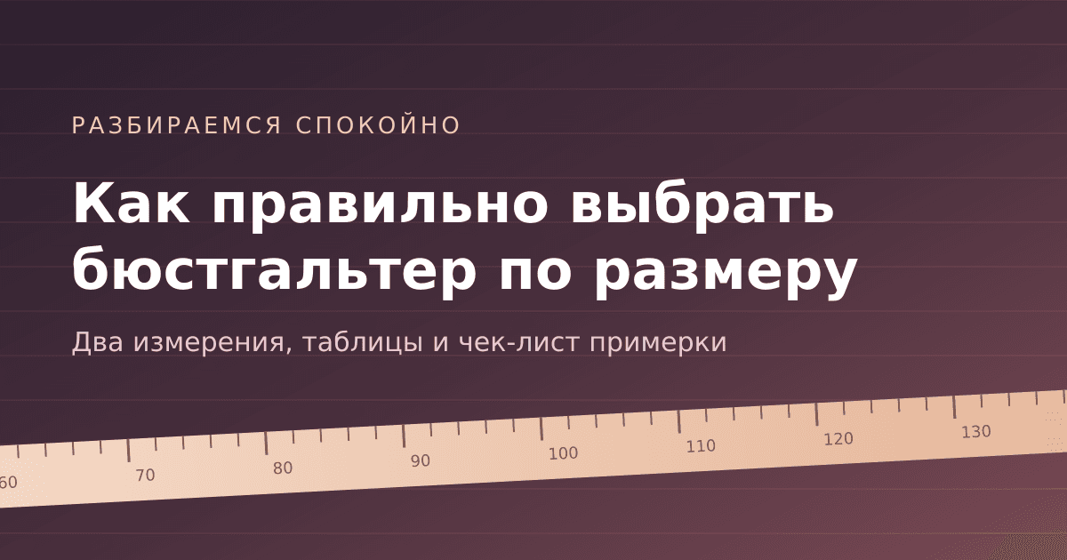 Как правильно выбрать бюстгальтер по размеру: инструкция, таблицы и чек-лист примерки