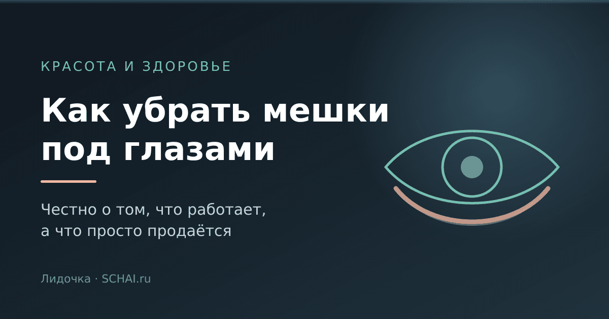 Как убрать мешки под глазами: что работает, а что просто продаётся