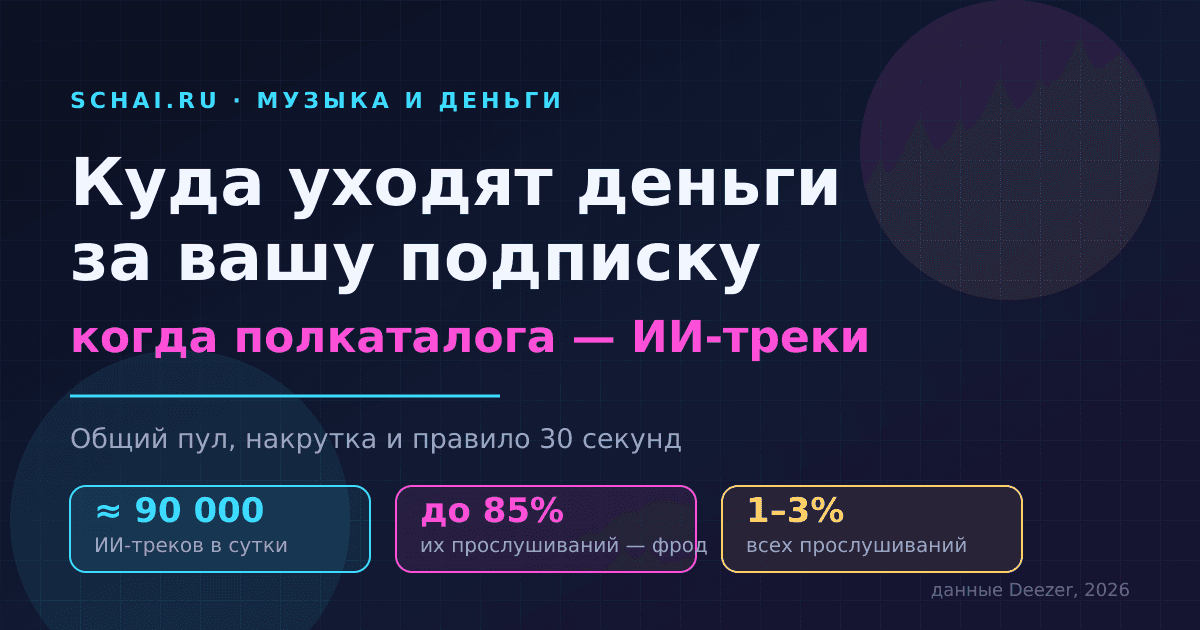 Куда уходят деньги за вашу подписку, когда полкаталога — ИИ-треки