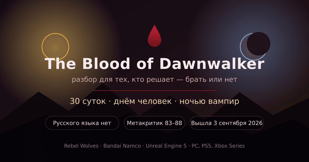 The Blood of Dawnwalker: есть ли русский язык, как работает таймер на 30 суток и кому игра подойдёт