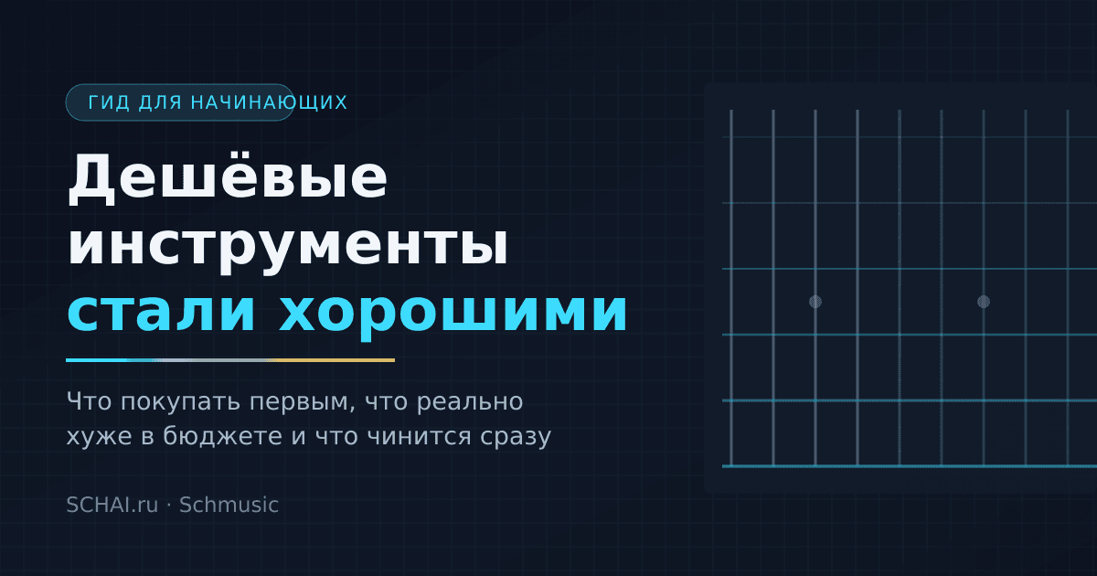 Дешёвые инструменты стали хорошими: что покупать начинающему музыканту
