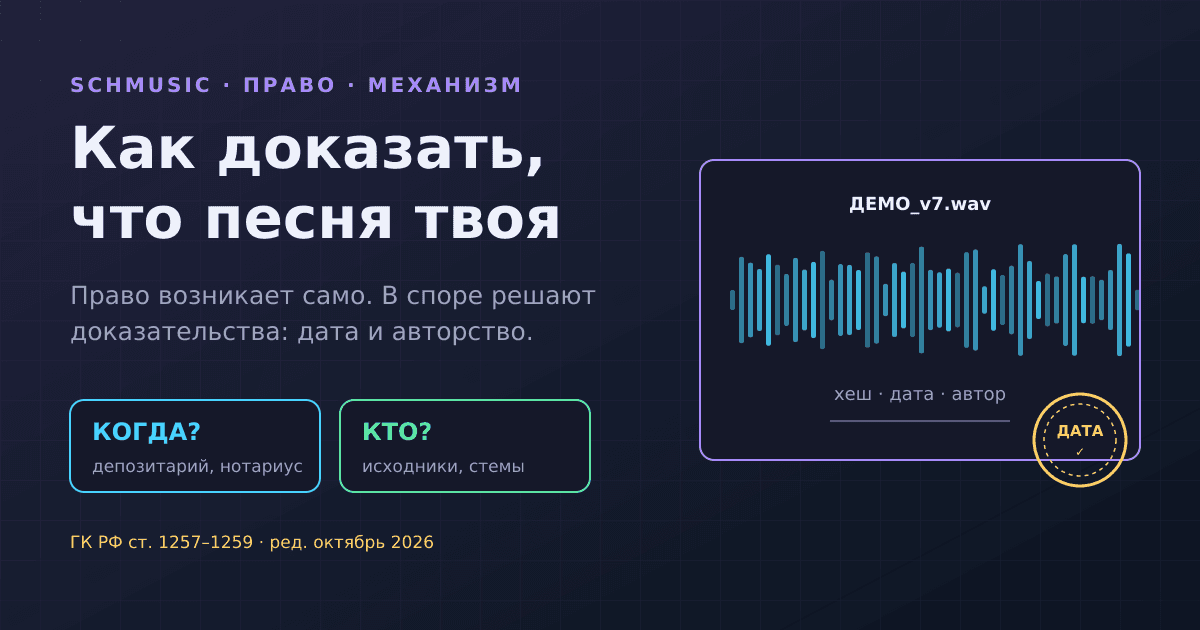 Как доказать, что песня твоя: депонирование, нотариус и исходники