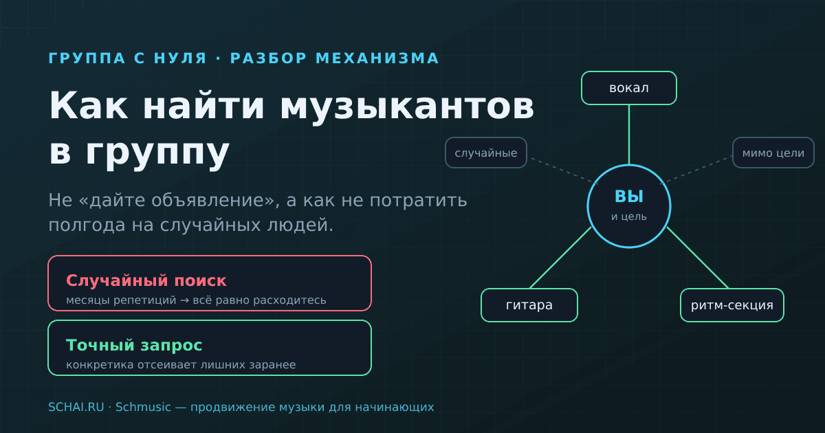 Как найти музыкантов в группу и не потратить полгода зря