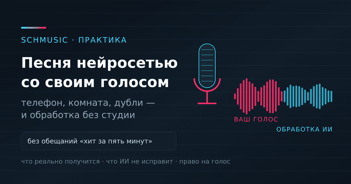 Как записать песню с помощью нейросети со своим голосом