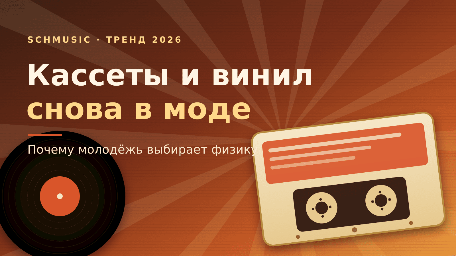 Кассеты и винил снова в моде: почему молодёжь выбирает физику