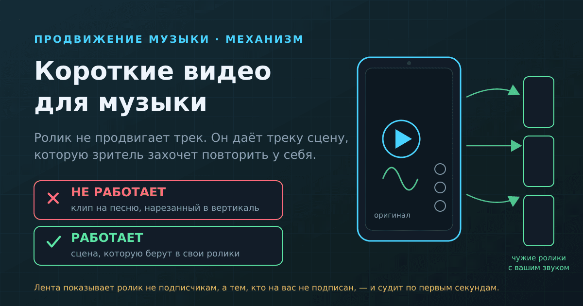 Короткие видео для музыки: что двигает трек, а что отнимает время