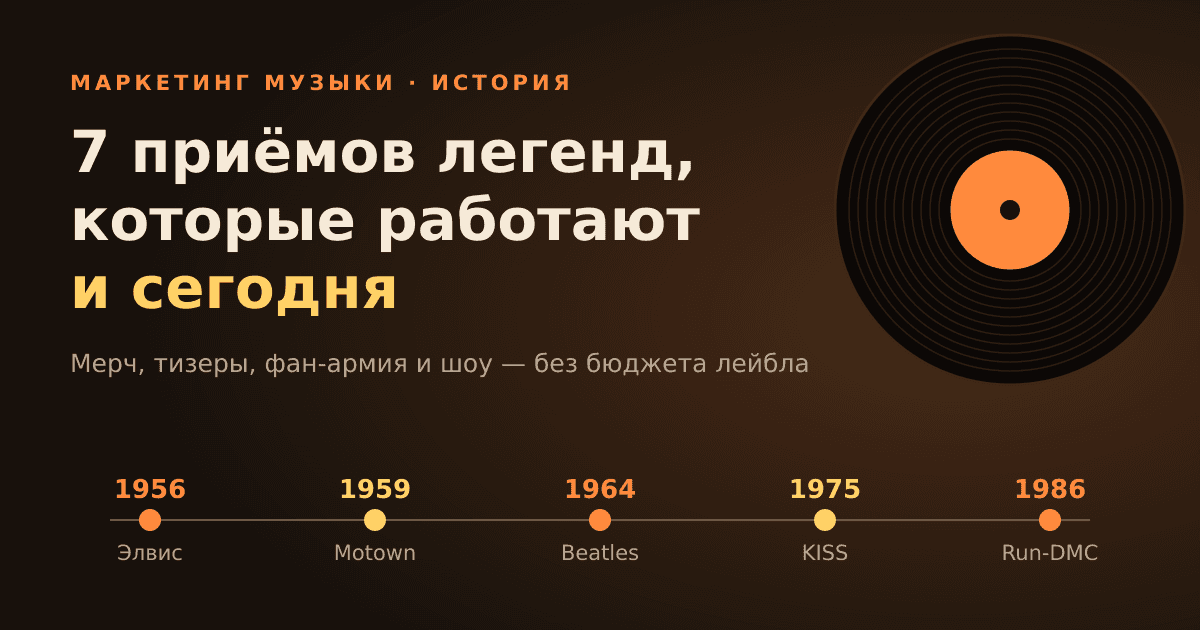 7 маркетинговых приёмов от Элвиса, The Beatles и KISS, которые работают и сегодня