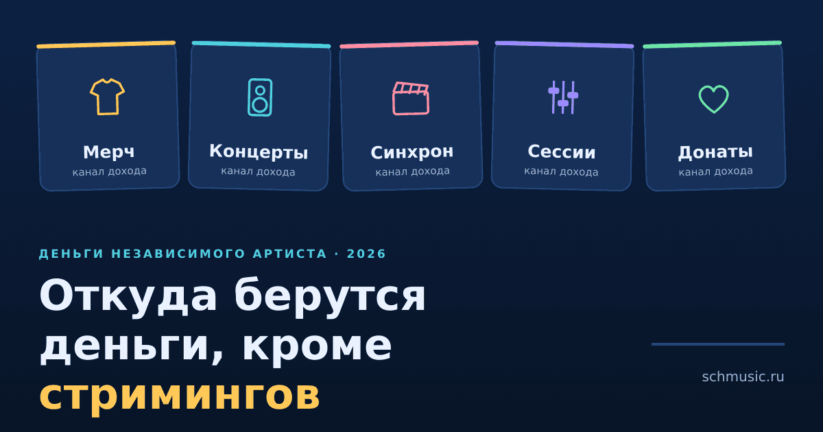 Откуда у артиста берутся деньги, кроме стримингов