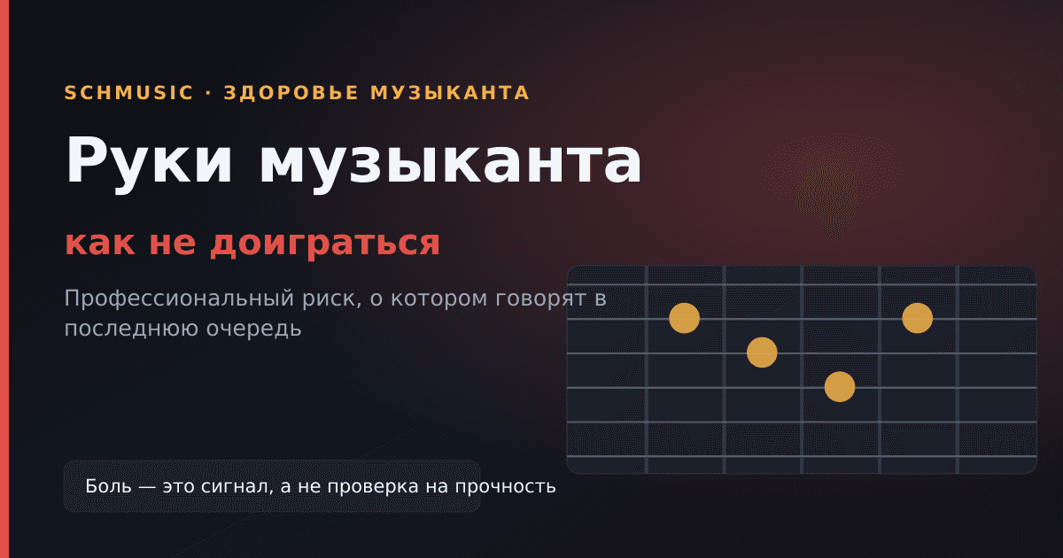 Руки музыканта: как не доиграться до того, что играть станет нечем