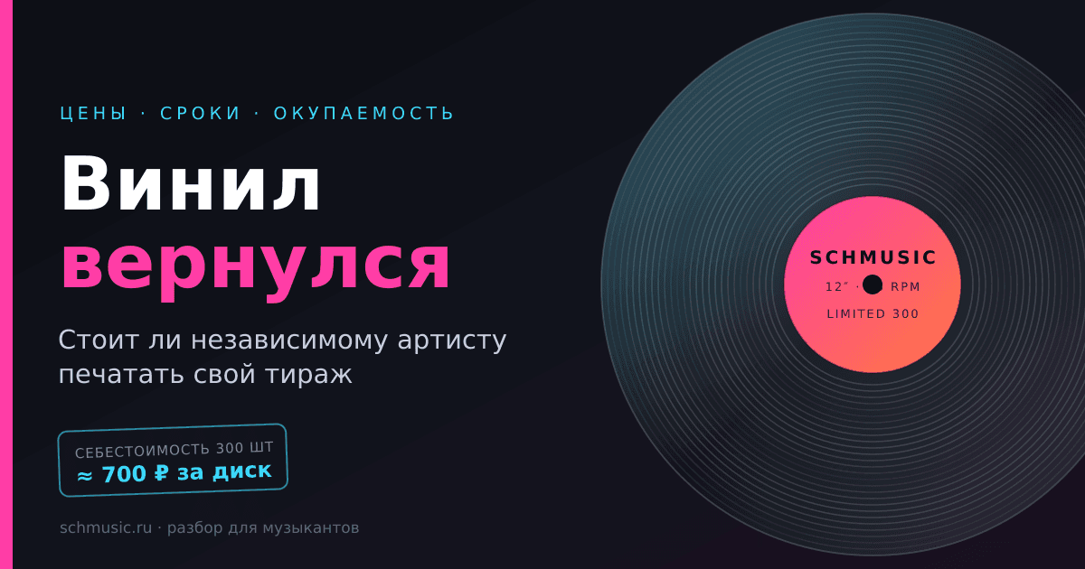 Винил вернулся: стоит ли независимому артисту выпускать релиз на пластинке