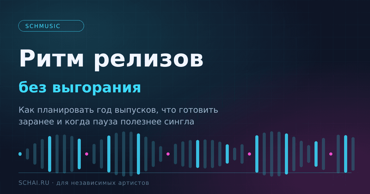 Выпускать музыку регулярно и не выгореть: рабочий ритм артиста