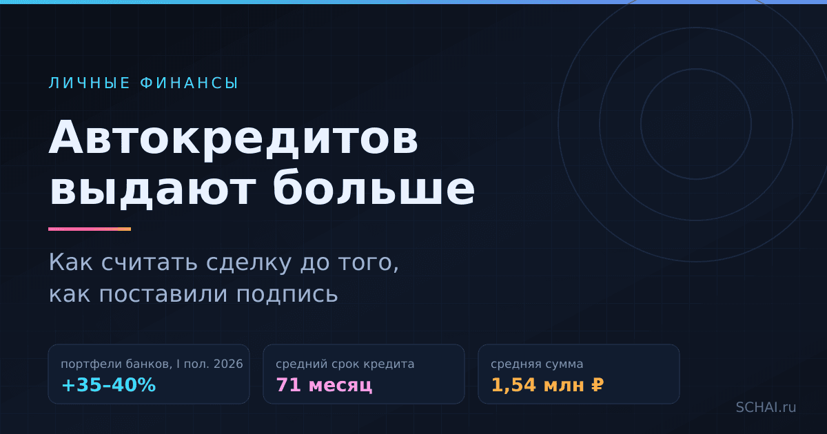 Автокредитов выдают больше: как считать сделку до подписи