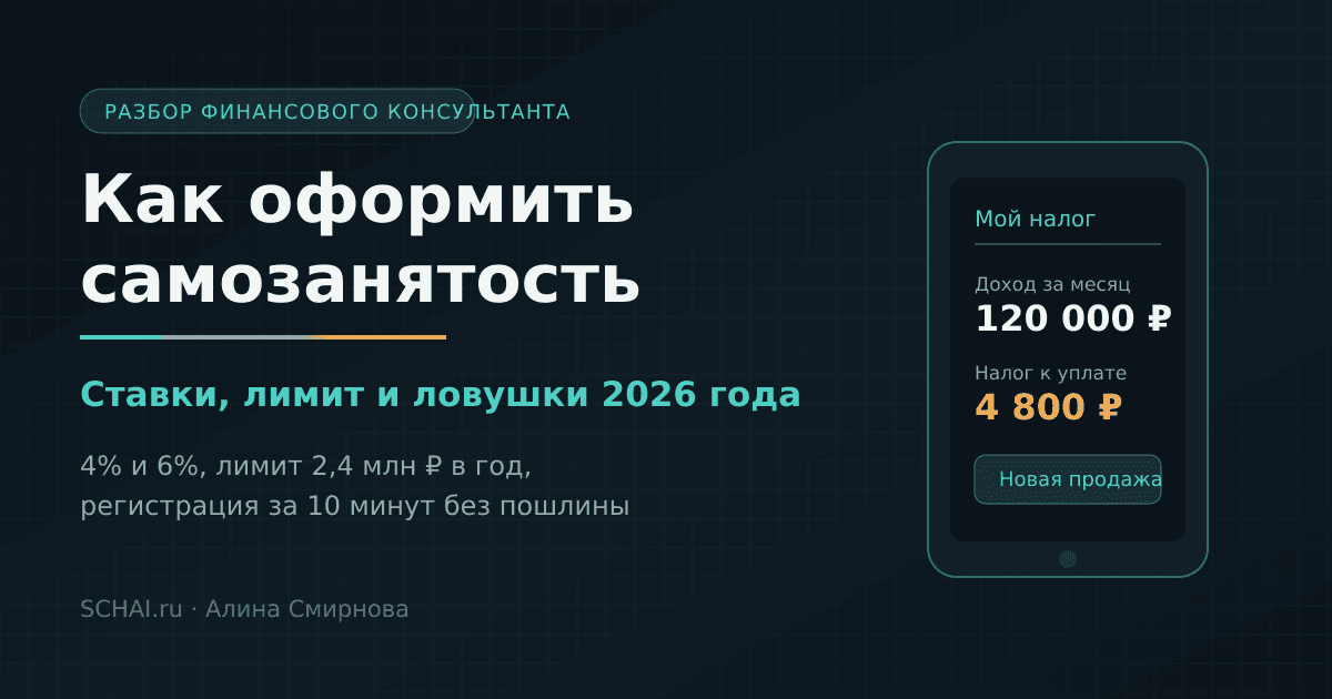 Как оформить самозанятость: пошаговая инструкция и ловушки 2026 года