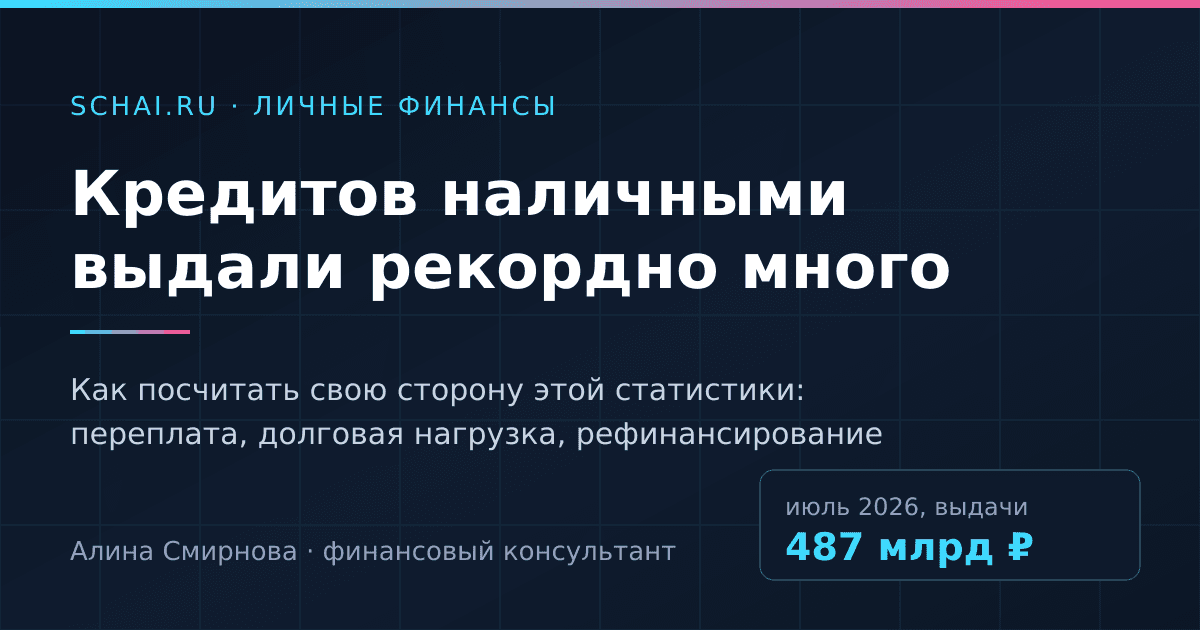 Кредитов наличными выдали рекордно много: как не оказаться в этой статистике не с той стороны