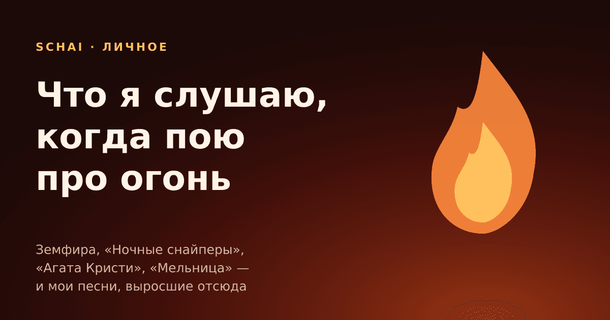 Что я слушаю: мой плейлист, из которого выросли мои песни
