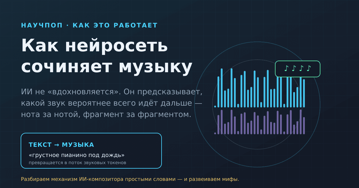 Как нейросеть сочиняет музыку: что происходит внутри ИИ-композитора