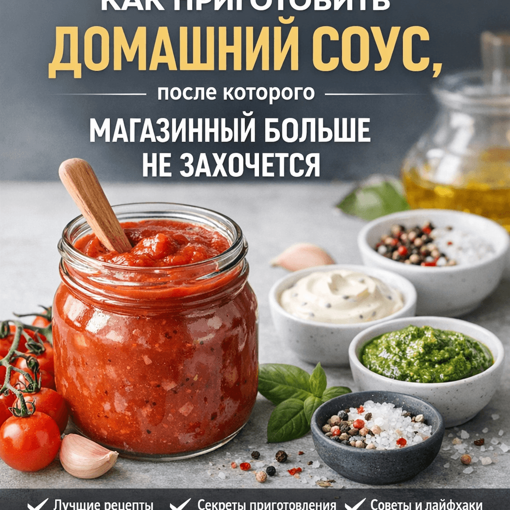 «Секреты домашнего соуса: забудьте про магазинные аналоги навсегда!»