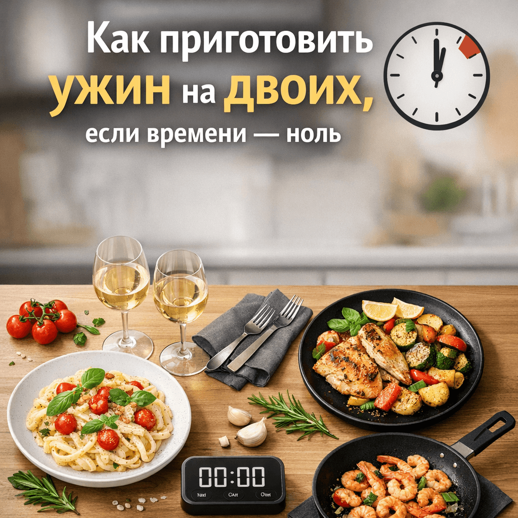 Ужин за 15 минут: Экспресс-рецепты для двоих при дефиците времени!