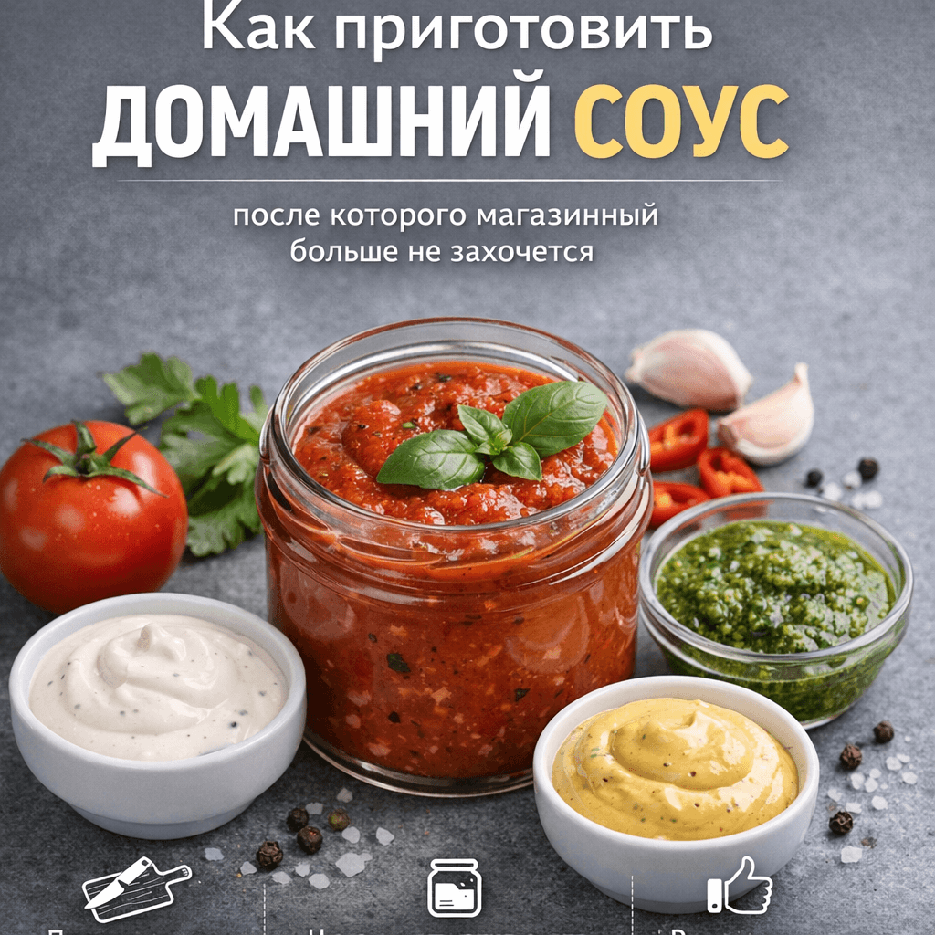 Секреты домашнего соуса: забудьте о магазинных аналогах навсегда!
