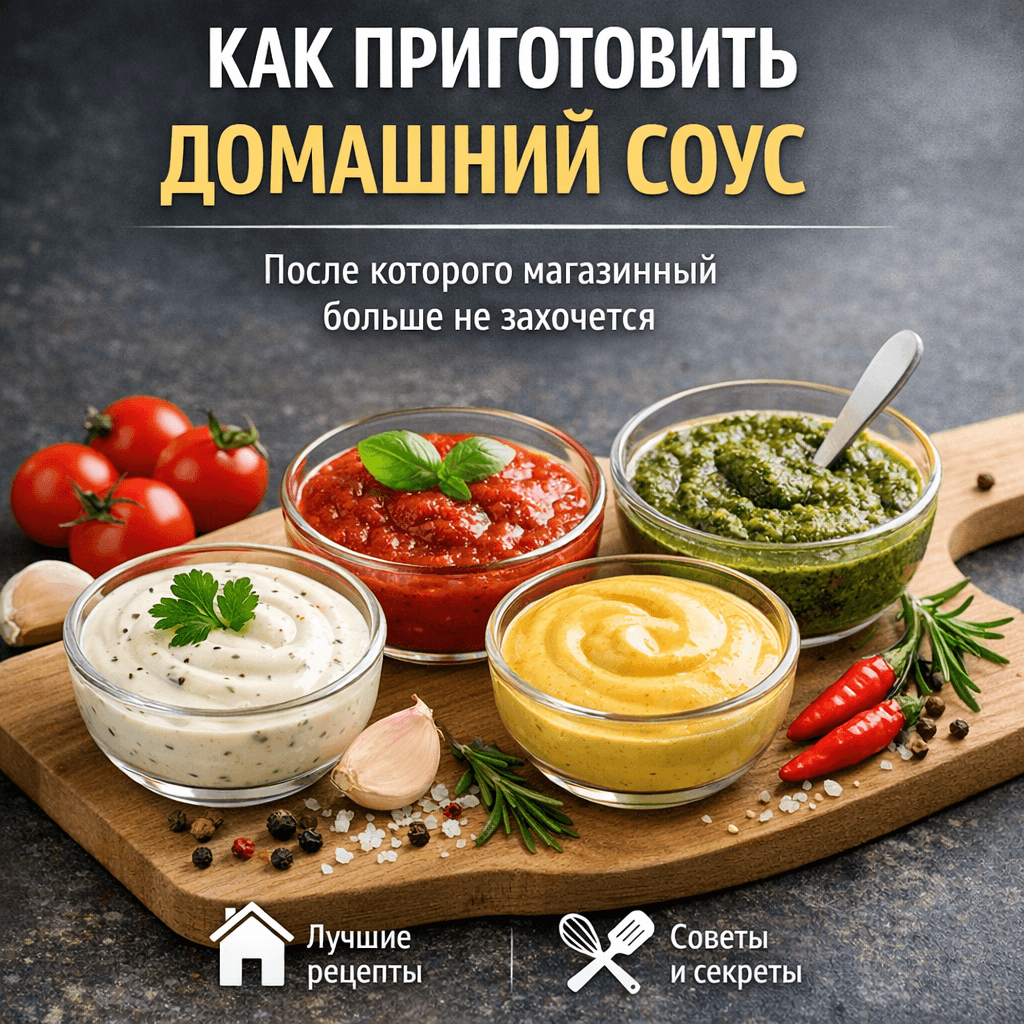 Как приготовить домашний соус: секреты, которые навсегда заменят магазинные аналоги