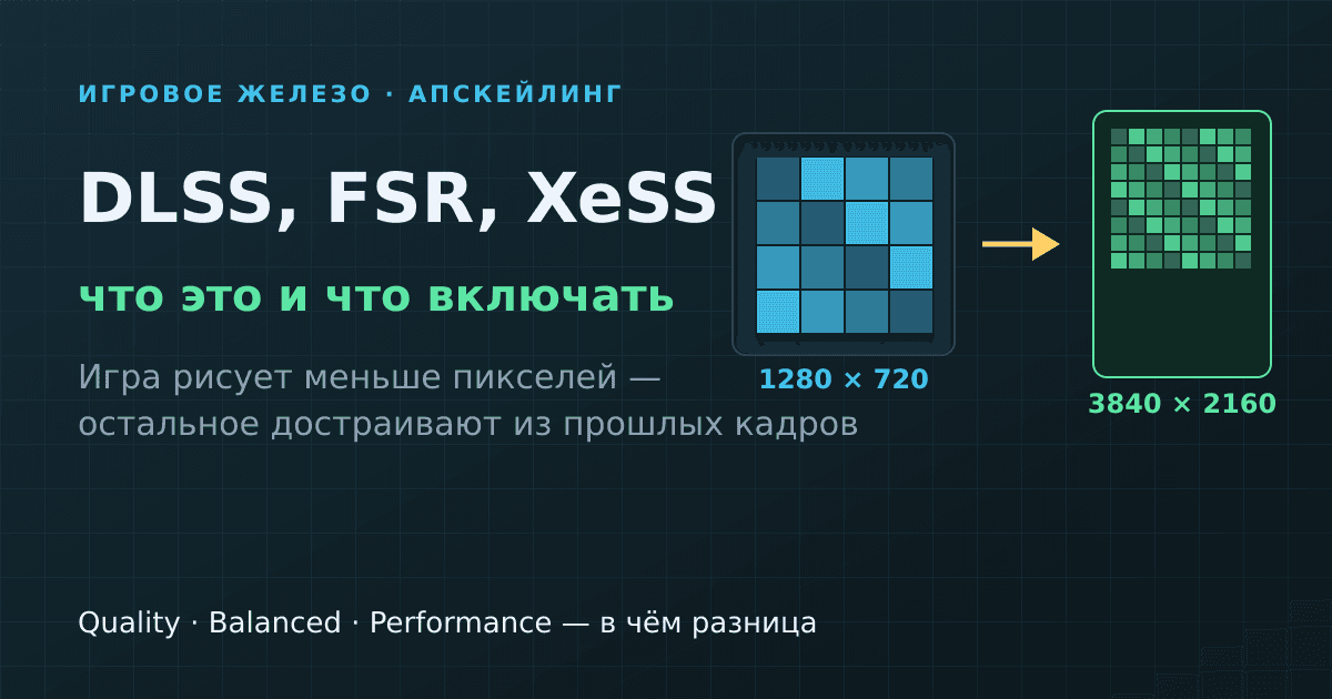 DLSS, FSR и XeSS: что это такое, чем отличаются и что включать в играх