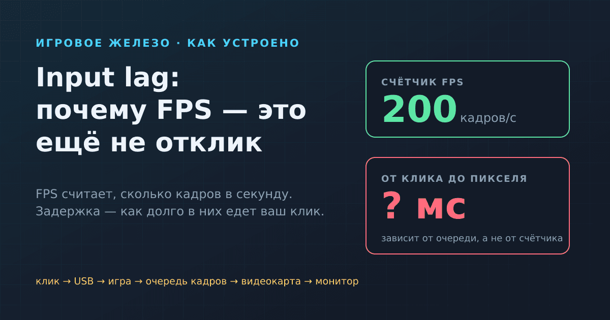 Input lag: что это и почему высокий FPS ещё не значит быстрый отклик