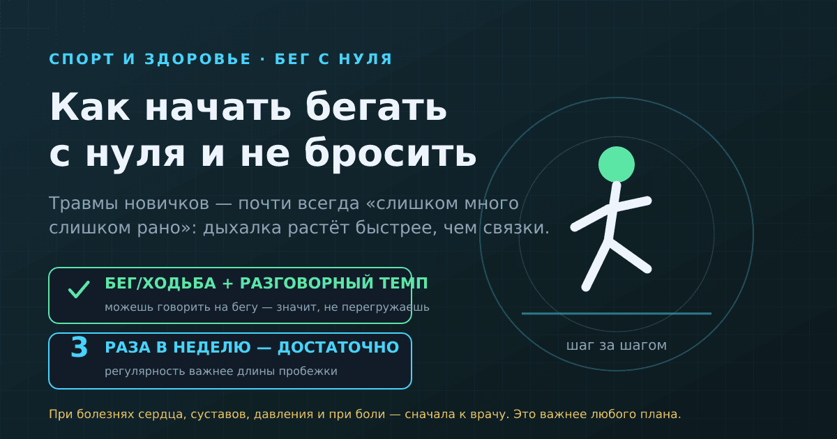 Как начать бегать с нуля и не бросить: без травм и фанатизма
