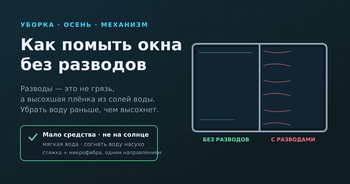 Как помыть окна без разводов: почему они остаются и что делать