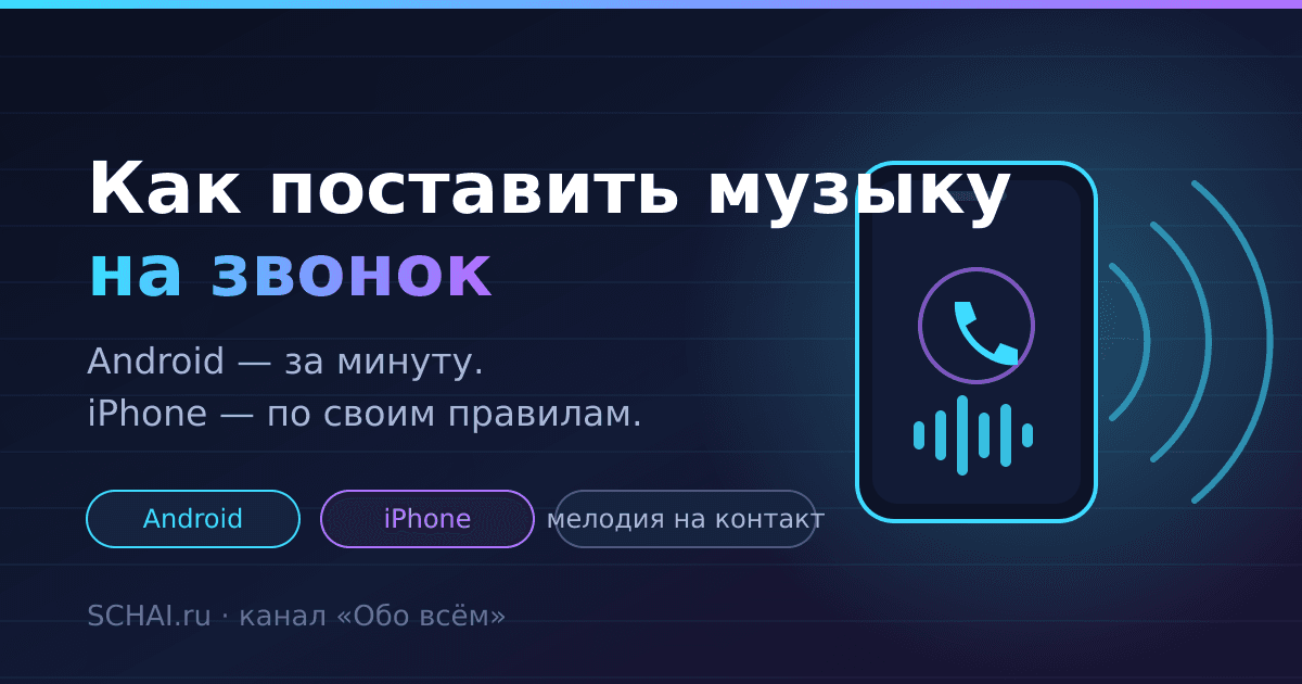 Как поставить музыку на звонок: Android и iPhone — пошаговые инструкции