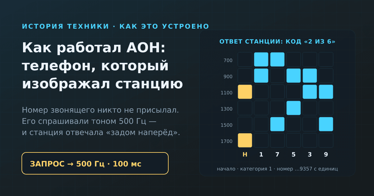 Как работал АОН: телефон, который изображал междугородную станцию