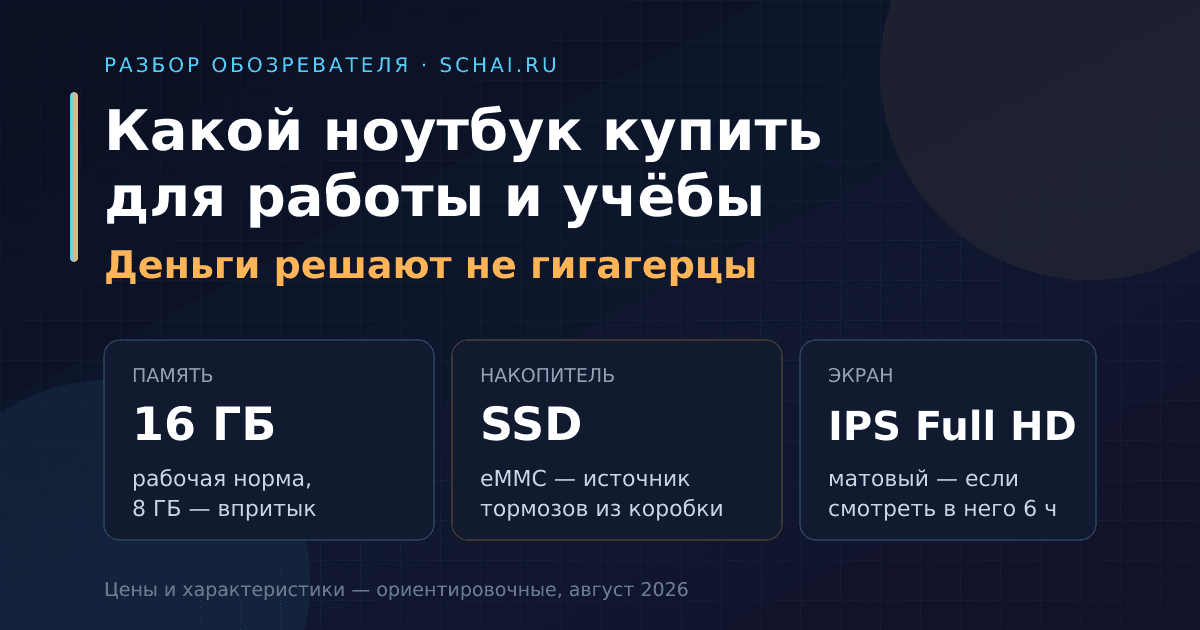 Какой ноутбук купить для работы и учёбы: разбор без маркетинга