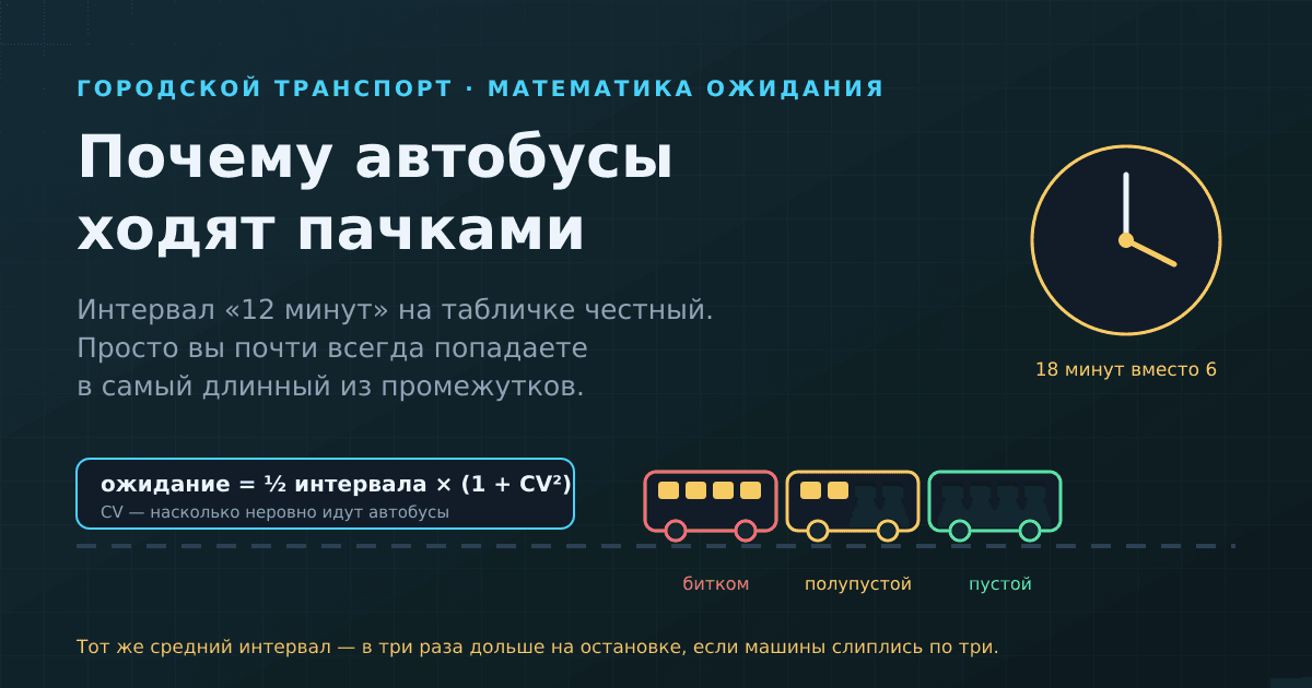 Почему автобусы ходят не по расписанию и приезжают по три сразу