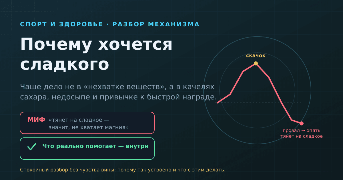 Почему постоянно хочется сладкого — и что с этим реально делать