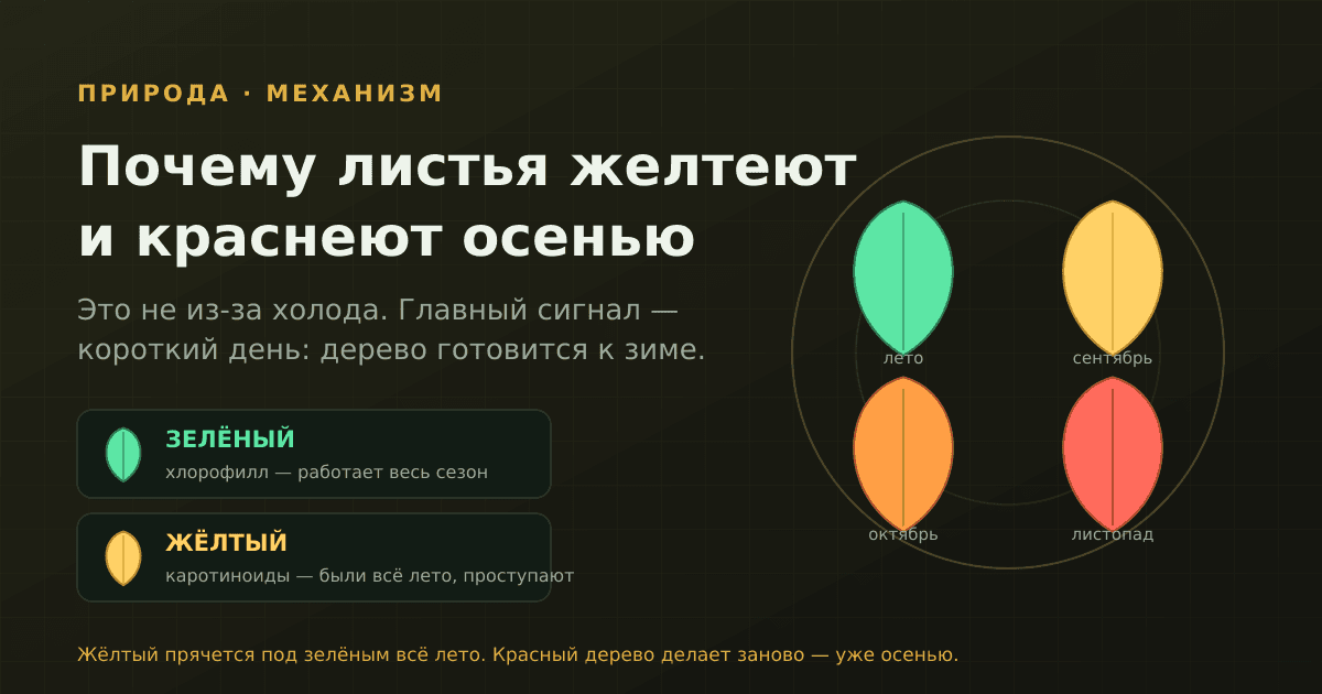 Почему листья желтеют и краснеют осенью: что на самом деле происходит с деревом