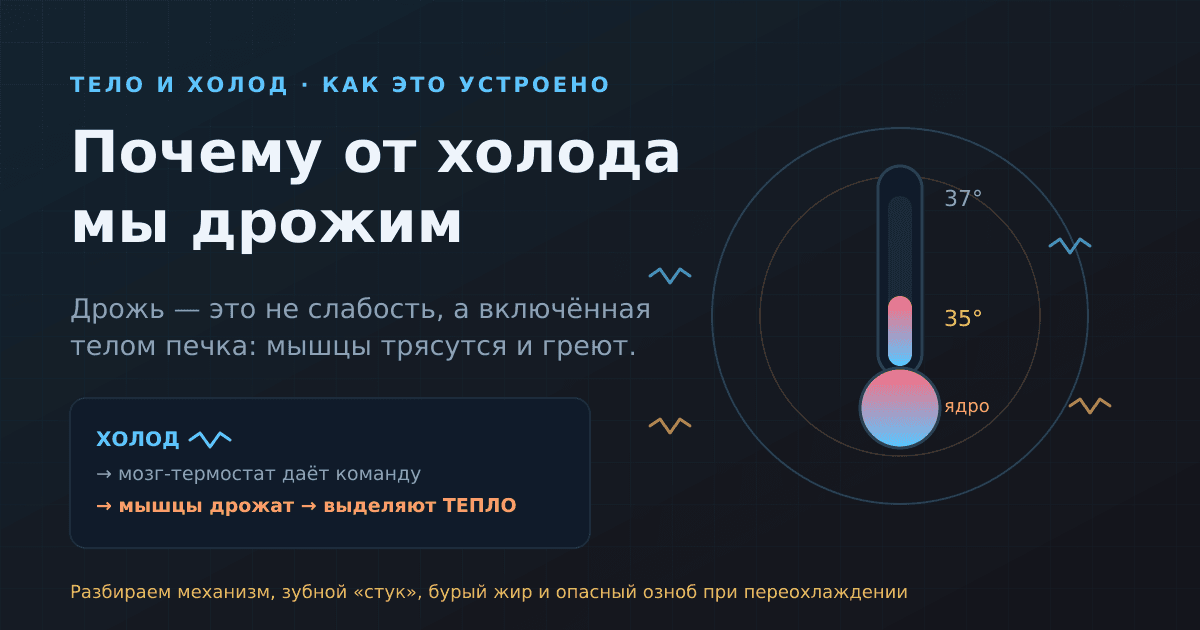 Почему от холода мы дрожим — и зачем телу эта дрожь