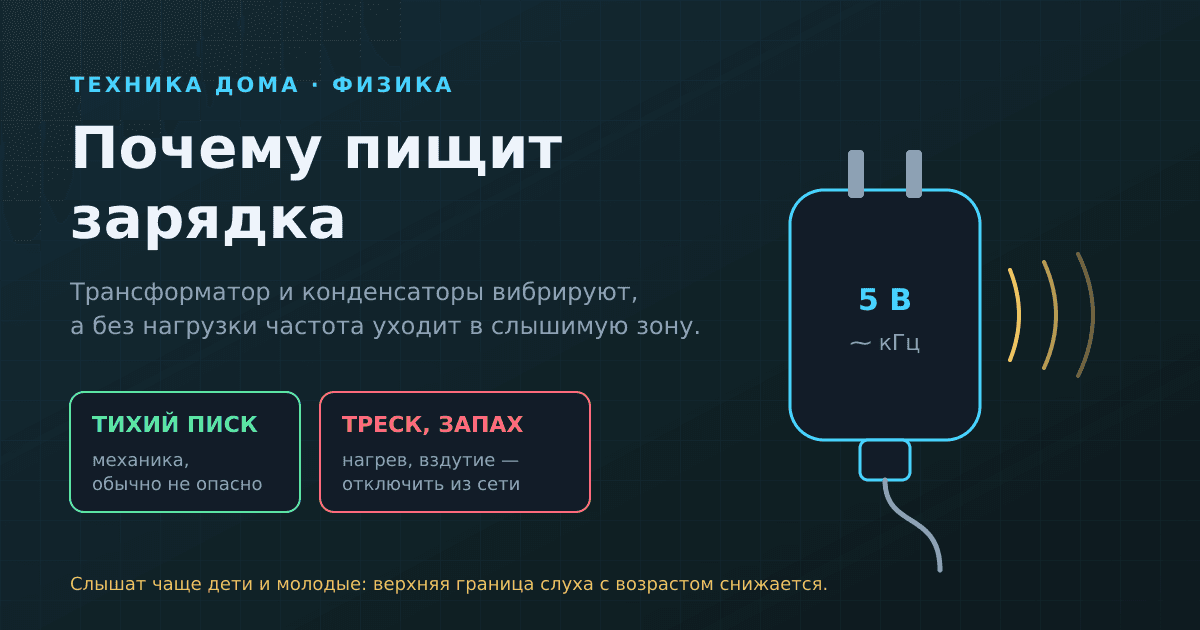 Почему пищит зарядка, блок питания или телевизор — и опасно ли это