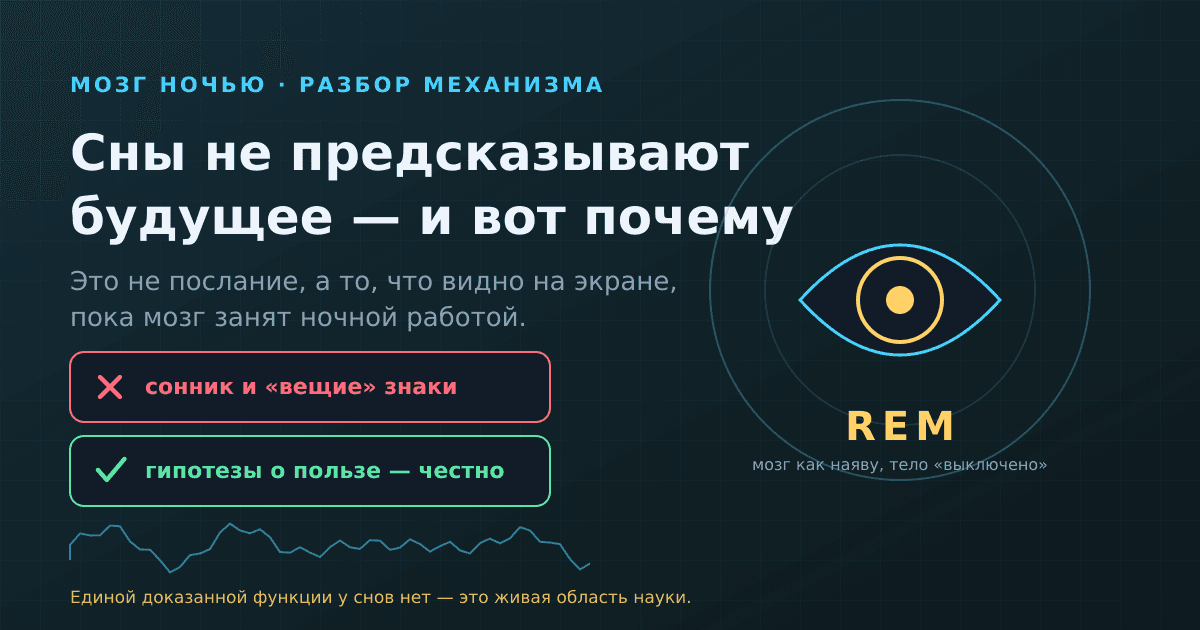 Сны не предсказывают будущее: что на самом деле делает мозг ночью