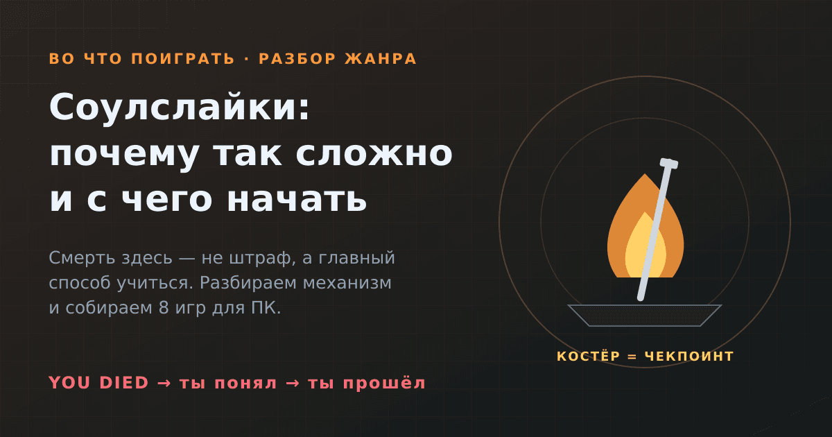 Соулслайки: почему они такие сложные и с какой игры начать на ПК